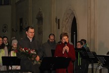 Koncert sboru BaczBand ke 100. výročí narození kardinála T. Špidlíka v kostele sv. Jakuba st. Boskovice 10. 2. 2019 (2)