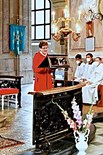 Mše sv. ve Křtinách za živé a zemřelé poutníky a dobrodince kostela 28. 8. 2021 (1)