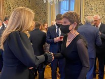 Setkání s prezidentkou Slovenské republiky Zuzanou Čaputovou v Senátu 16. 11. 2021