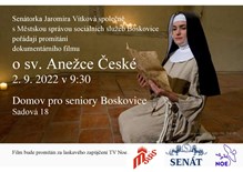 Promítání filmu o sv. Anežce České v Boskovicích 29.8.2022 (1)