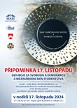 Pozvánka na připomínku 17. listopadu  Pozvánka na připomínku 17. listopadu